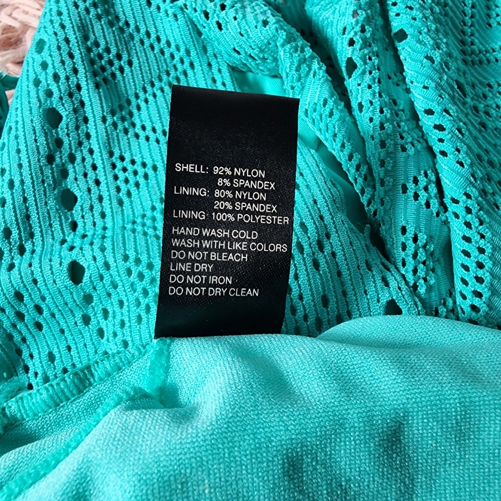 Turquoise Ruffle Flounce Matching Bikini Set - Picture 8 of 9